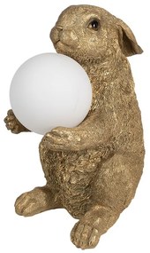 Detská zlatá stolná lampa ZAJAC 35*27