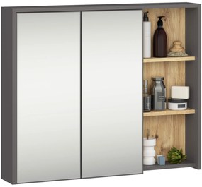 Závesná kúpeľňová skrinka so zrkadlom VAMI 90 cm - výber z 5 prevedení