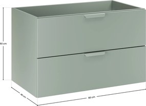 Comad Kúpeľňová skrinka pod umývadlo Aster Green 80 zelená