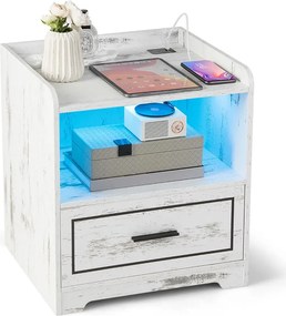 Vintage štýlový inteligentný nočný stolík