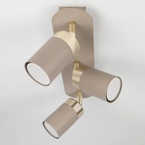 Brilagi - Bodové svietidlo POKER 3xGU10/25W/230V béžová