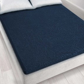 ŽAKÁROVÉ PRESTIERADLO TULIP04 175X220 CM TMAVOMODRÉ