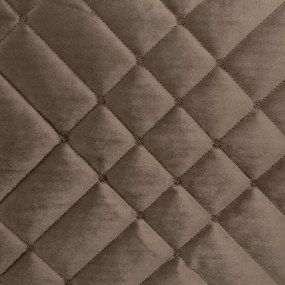 Dekorstudio Elegantný zamatový prehoz na posteľ RIA6 - hnedý Rozmer prehozu (šírka x dĺžka): 170x210cm