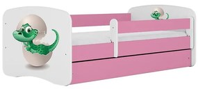 Detská Posteľ. Babydreams+Sz+M Ružová 80x160 Dino