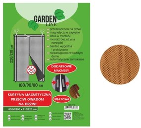 Bestent Magnetická sieťka na dvere 100x220cm Hnedá