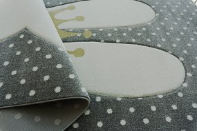 Berfin Dywany, Kusový koberec Smart Kids 22414 Grey, 120x180, šedá, detská izba