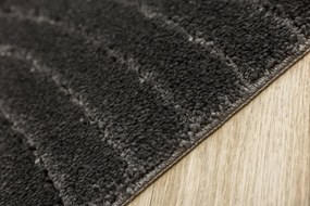 Kúpeľňový koberček Sara čierny, vlny