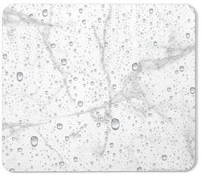 Bielo-sivá kúpeľňová predložka z kremeliny 35x45 cm Aqua – douceur d'intérieur