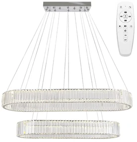 Toolight Toolight, LED stropné svietidlo 100x39 cm, 72W, APP1546-CP2, chrómová, OSW-05475