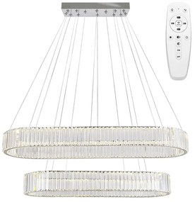 Toolight Toolight, LED stropné svietidlo 100x39 cm, 72W, APP1546-CP2, chrómová, OSW-05475