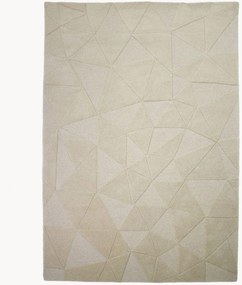 Ručne všívaný vlnený koberec's reliéfnou štruktúrou Shard