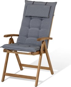 Záhradné kreslo s výpletom Textilene a vysokým nastaviteľným operadlom
