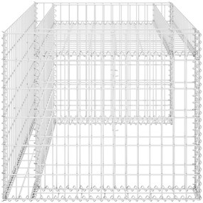 Garáž pre kosačku s vyvýšeným záhonom 110x80x60 cm oceľový drôt