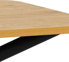 Jídelní stůl Levanto 160 cm dub divoký/černý