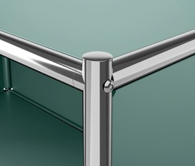 Kovová komoda »CN3« s 2 výklopnými priečinkami, šalviová