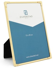 Kovový stojací/na stenu rámček v zlatej farbe 16x21 cm Decora – Zilverstad