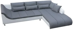 LOFT rohová sedacia súprava, Ľavá, biela/béžová (soft 17/inari 23)