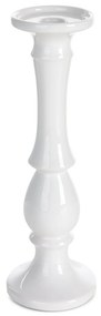 KERAMICKÝ SVIETNIK JOLY 10X10X32 CM BIELA