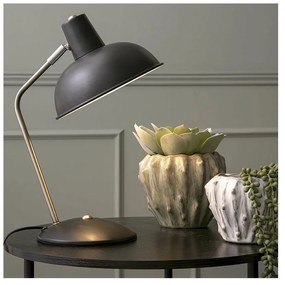 Čierna stolová lampa Leitmotiv Hood