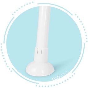 ECOTOYS 3v1 skladacia detská stolička na kŕmenie, ružová