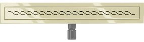 Mexen Flat M18 nerezový sprchový žľab  60 cm, zlatá, 1523060-15