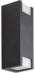 Rabalux 77055 - Vonkajšie nástenné svietidlo CERNON 2xGU10/7W/230V IP44 čierna
