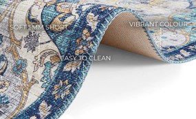 ELLE Decoration, Kusový koberec Imagination 104205 Denim / Blue z kolekcie Elle, 80x200, modrá, chodba / predsieň