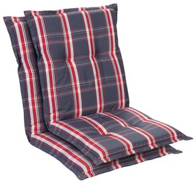 Prato, čalúnená podložka, podložka na stoličku, podložka na nižšie polohovacie kreslo, na záhradnú stoličku, polyester, 50 × 100 × 8 cm, 2 x podložka