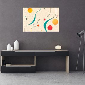 Obraz - Minimalistická farebná ilustrácia (90x60 cm)