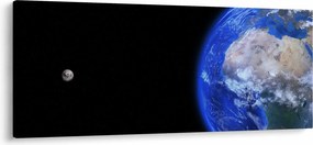 Obraz Mesiaca a Zeme (120x50 cm)