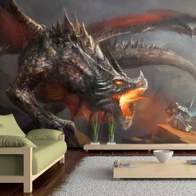 Artgeist Fototapeta - Dragon fire Veľkosť: 150x105, Verzia: Premium
