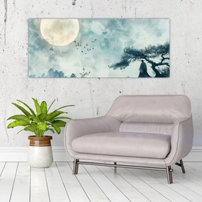 Obraz - Maľba splnu (120x50 cm)