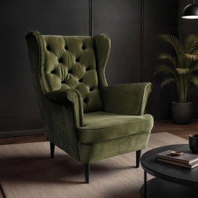 KRESLO UŠIAK BRUNO 2 CHESTERFIELD ROYAL VELVET 215