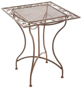 Kovový stôl GS19599 - Hnedá antik