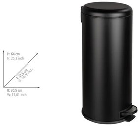 WENKO 54915100 - Kôš LEMAN 30,5x64 cm čierny