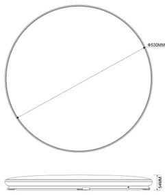 Zuma Line JE-DHR-0530-GD - LED Stmievat. stropné svietidlo OMAR LED/48W/230V zlatá