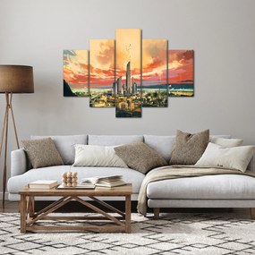 Obraz - Maľované mesto (150x105 cm)