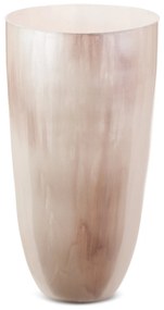 Dekoratívna sklenená váza CARDO 20x37 CM KRÉMOVÁ