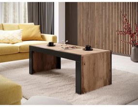 Konferenčný stolík LINARES - dub wotan / čierny