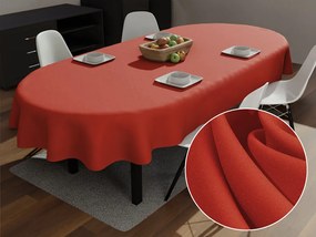 Biante Dekoračný oválny obrus Rongo RG-088 Tehlovo červený 60x100 cm