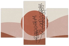 Obraz - Boho listy N⁰1 (90x60 cm)