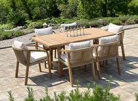 Jedálenský záhradný nábytok RAVONA 170 so 6 stoličkami