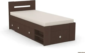 Drevona, posteľ REA LARISA 90, Wenge