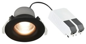 NORDLUX LED vstavané osvetlenie STARKE, 6,1W, teplá biela, 8,8cm, okrúhle, čierne