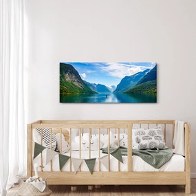 Obraz - Jazero Lovatnet (120x50 cm)