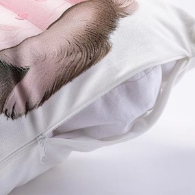 Sada 2 ks obliečok na vankúšiky ROZTOMILÉ ZAJÍČKY 40 x 40 cm