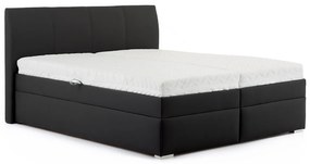 DREVONA® Manželská posteľ 180x200  SONIA, čierna koženka Eternity 14