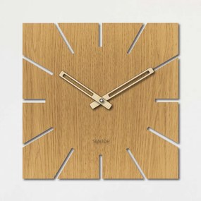 Štvorcové hodiny na stenu  Javor, Dub, Orech, Buk | SENTOP HDFK032