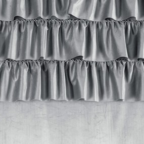 ZATEMŇOVACÍ ZÁVES NA KRÚŽKOCH AURA 140X250 CM STRIEBORNÁ