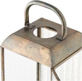 Kovový/sklenený lampáš (výška 60 cm) Herslev – House Nordic